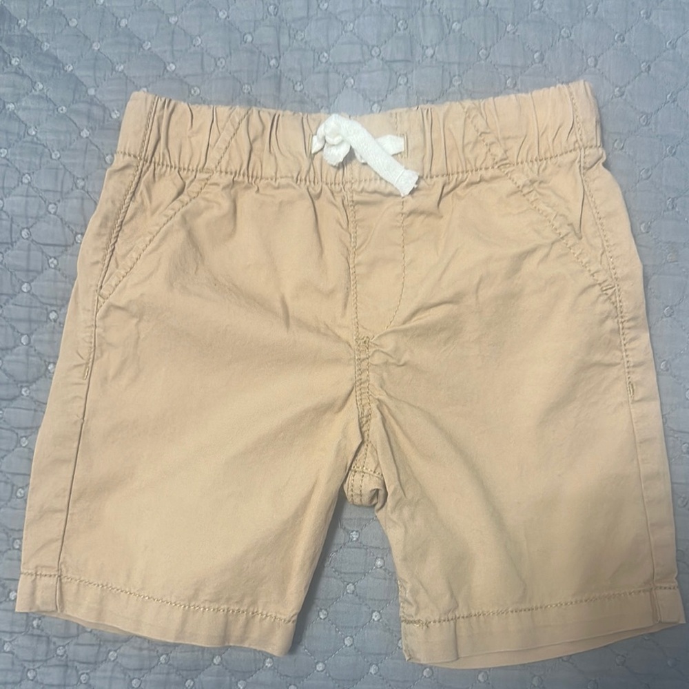 H&M Tan Casual Pull-On Shorts with Elastic Waistband